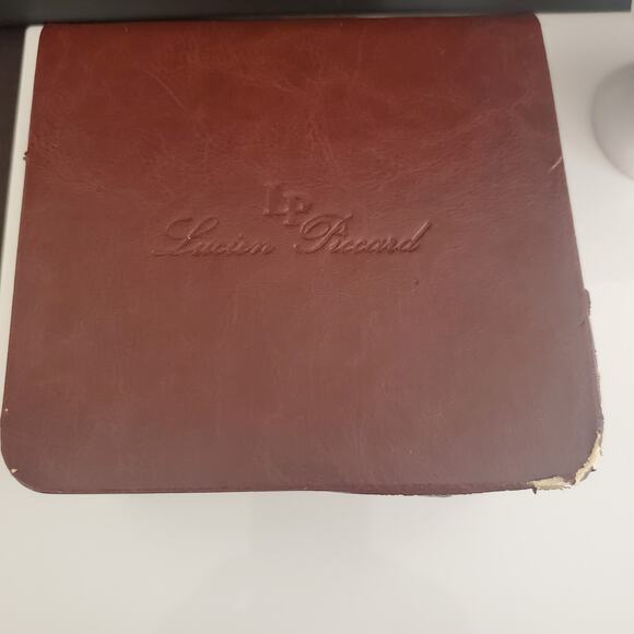 Lucien Piccard Eterno Silver Tone 40mm Watch and Bangle Set  Extra Strap NWOT - Picture 6 of 16